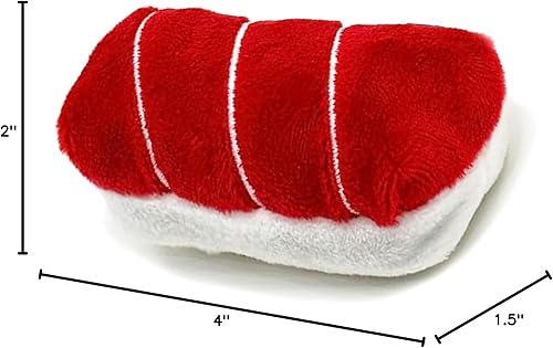 Miniatura 3 de munchiecat Nigiri - Juguete de sushi con hierba gatera (1 unidad) para gatos, gatitos, diseño atractivo de sushi para saltar y jugar
