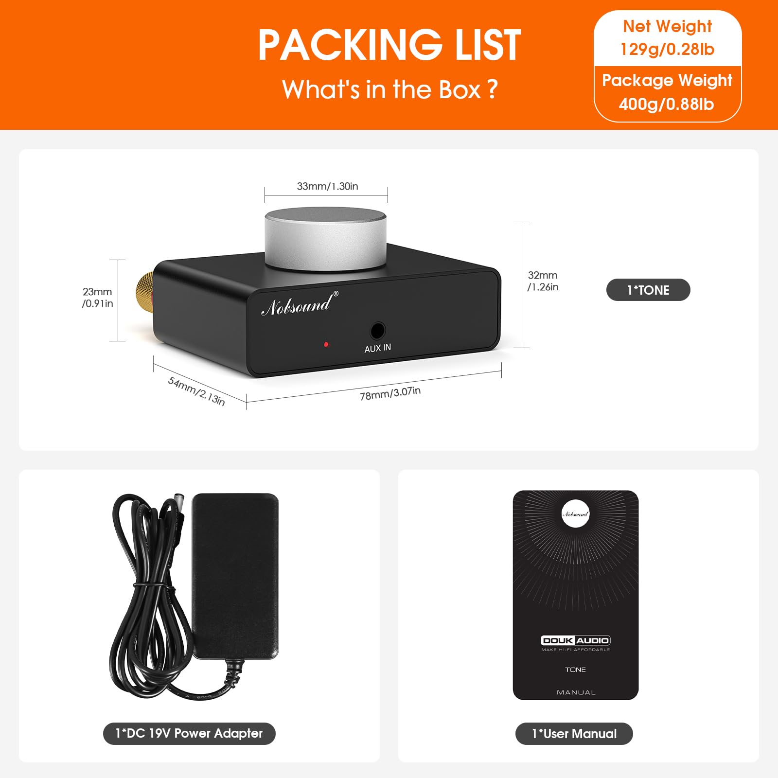 Nobsound Mini amplificatore stereo Bluetooth