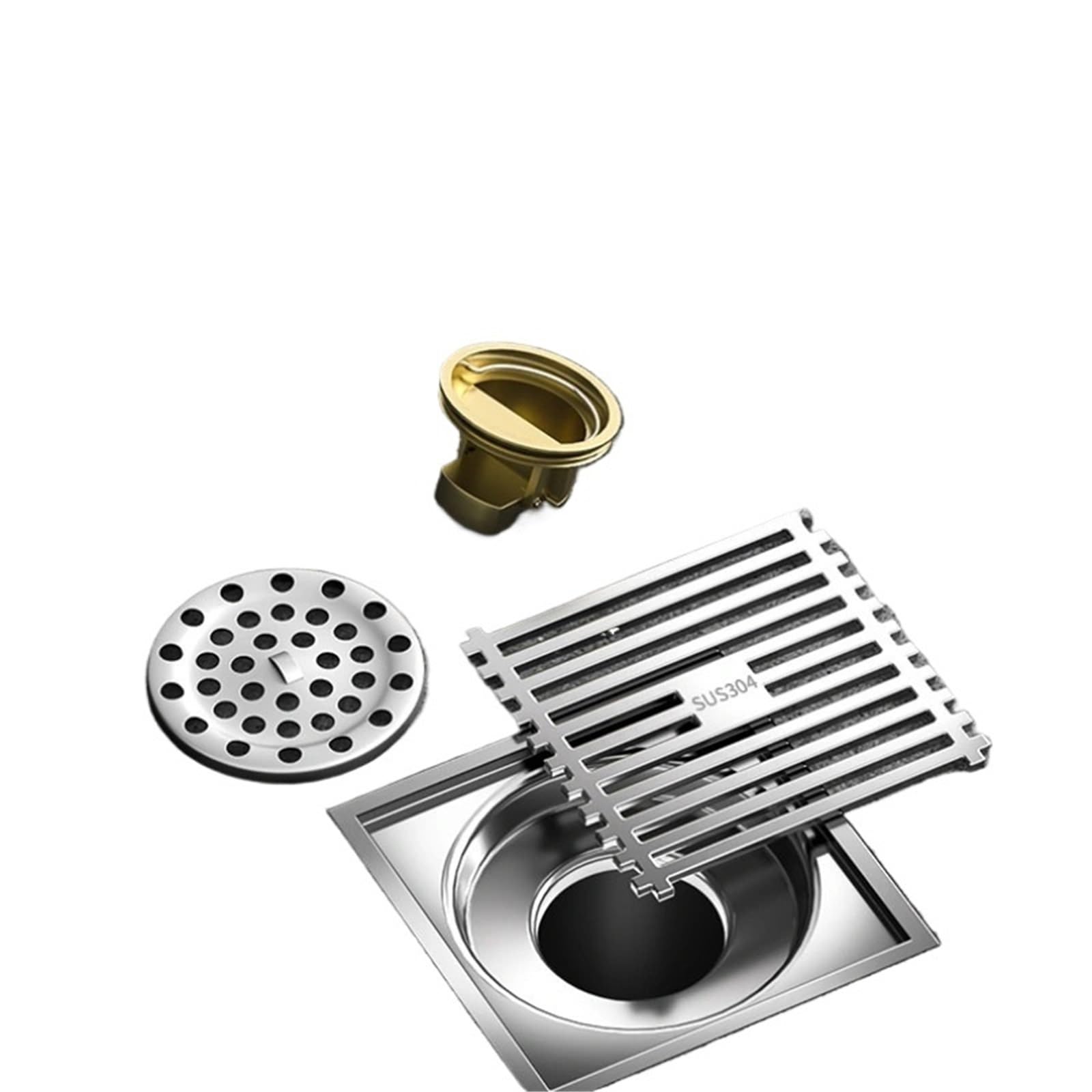 Sumidero Ducha Drenaje de Piso Drenaje Acero Inoxidable a Prueba olores for inodoros para Cocina baño(CCC)