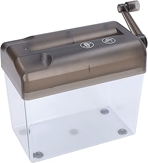 Triturador de papel manual tira de manivela doméstica silenciosa A6 compacta pequena para mini tira de manivela basculante de manivela máquina de trituração máquina de trituração máquina de trituração máquina de trituração de papel de tira de banheira