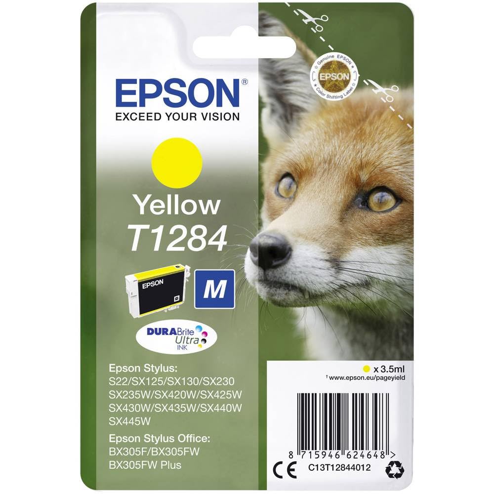 Epson T1284 Original Ink Cartridge C13t12844012 Yellow