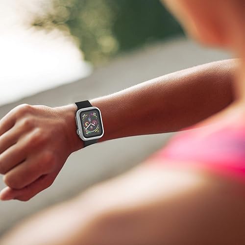 Miniatura 7 de Funda compatible con Apple Watch de 1.496 pulgadas Series 321con protector de pantalla de vidrio templado integrado, ultradelgado, cubierta