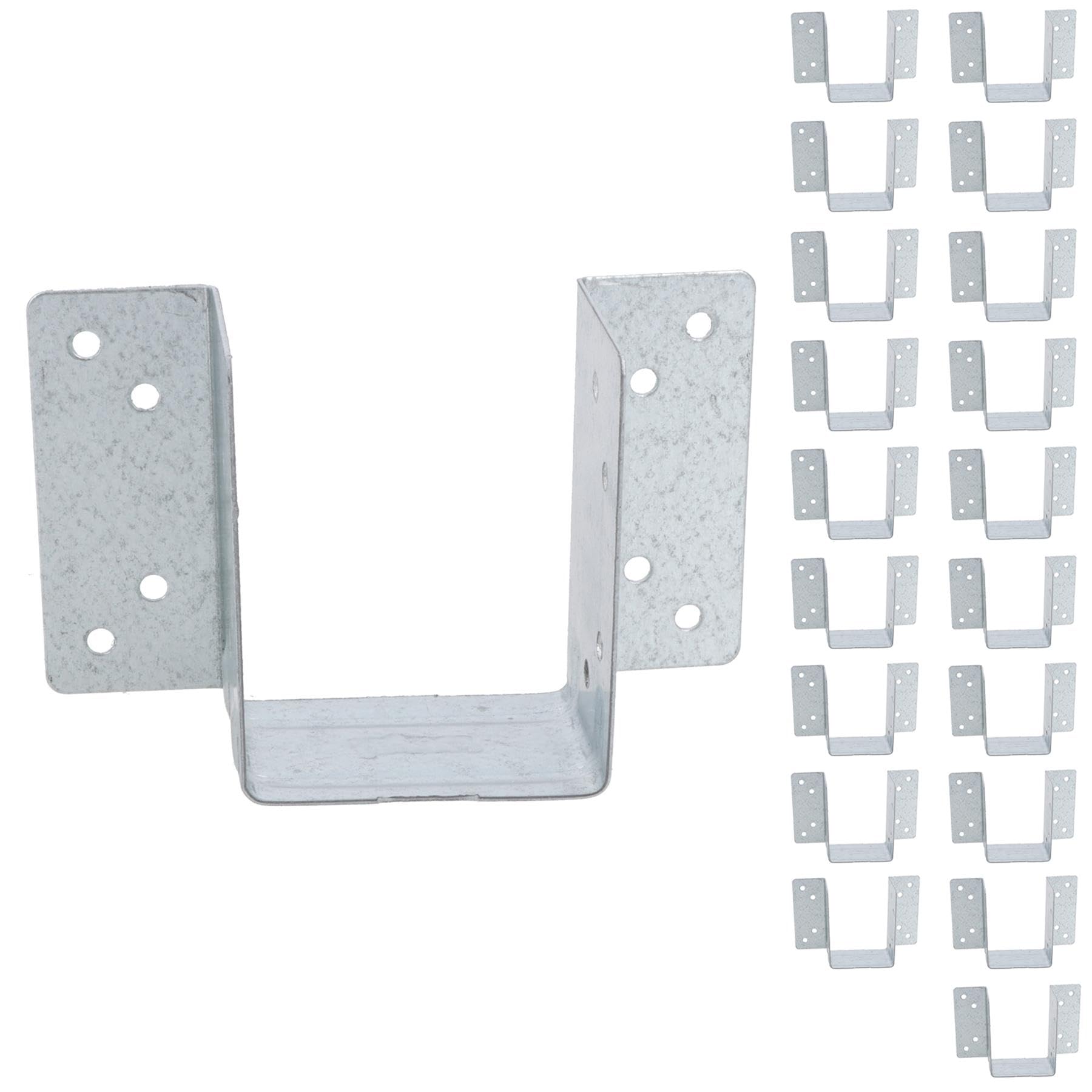 Mini Timber Wood Joist Hanger 50mm Decking Loft Galvanised Beam Holder 20PK