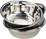 Fiaze 6-Piece Bol de mélange en acier inoxydable, 9.5" Ensemble de bols de service de diamètre
