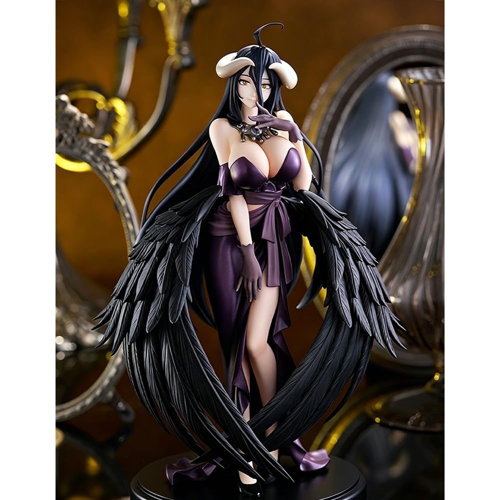 Albedo Figurine Anime 18 cm Mignon Fille Modèle Robe Statue PVC Objets de collection Statue Décoration de bureau Cadeau