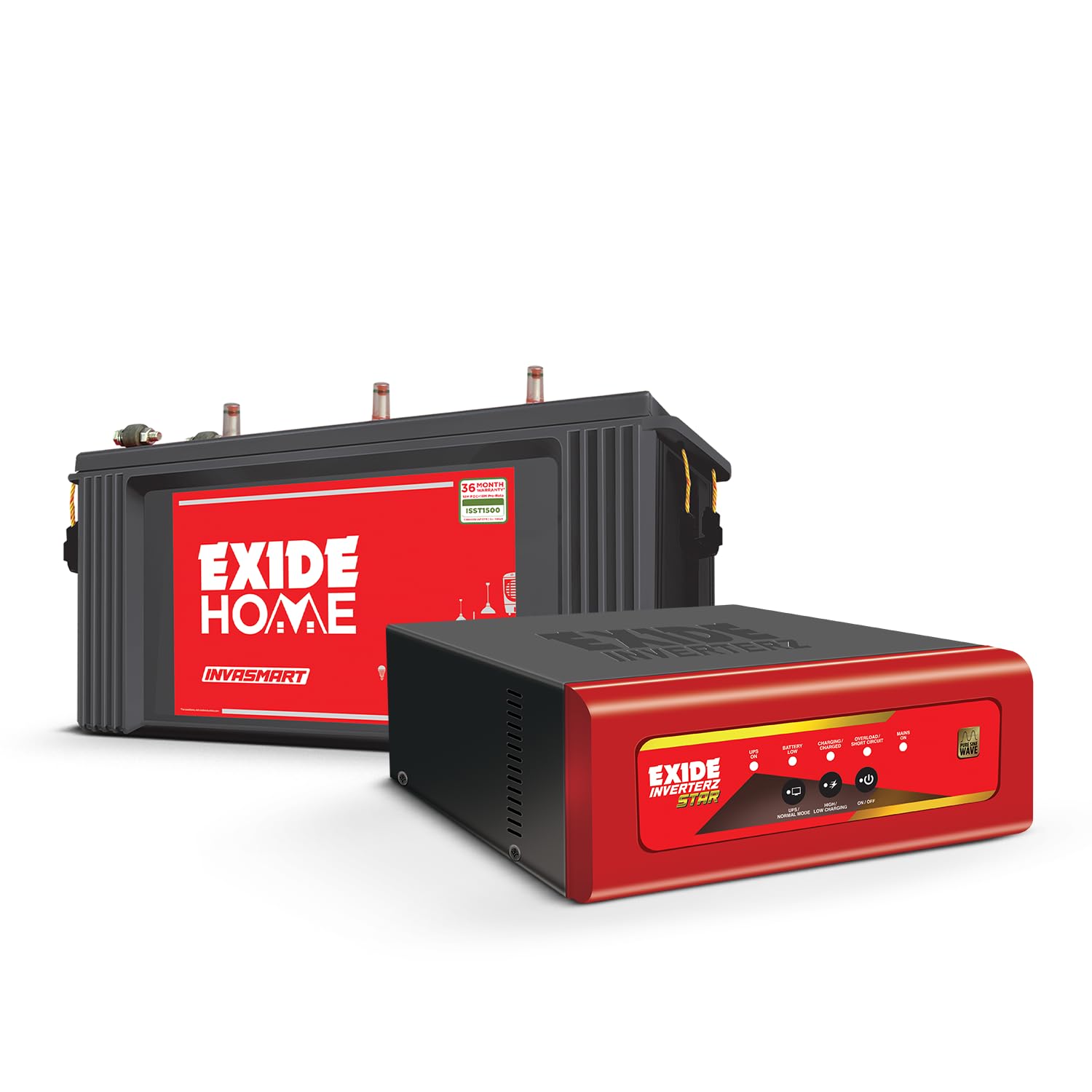 Exide Inverter & Battery Combo for Home & Small Office–STAR12V1125 (1125VA/12V) Pure Sine Wave Home UPS+INVASMART ISST1500 150Ah Short Tubular Battery|42M Inverter & 36M B Warranty-image-39