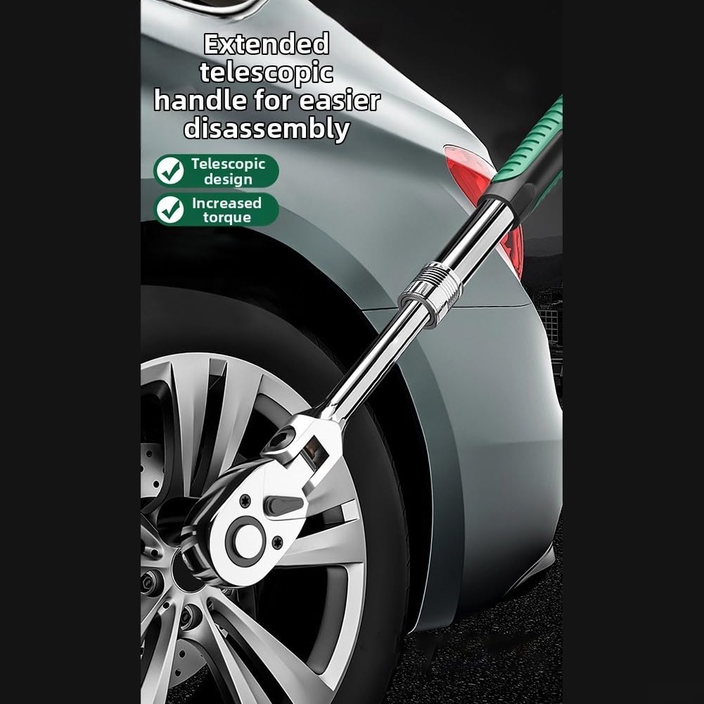 Ratschenschlüssel mit 6 Längenstufen Quick-Change System(1/2)