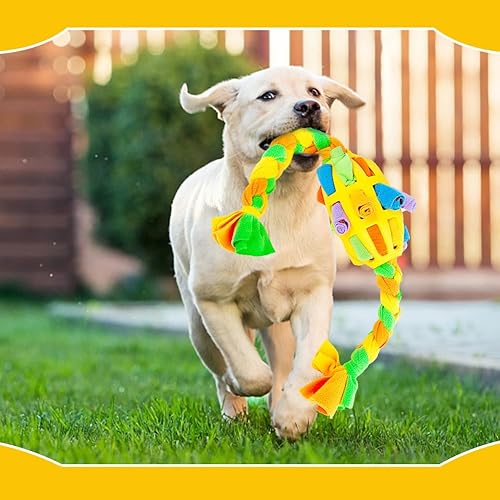 Miniatura 3 de Juguetes interactivos para perros, pelota de olfateo para grandes, medianos y pequeños, juguetes de rompecabezas que fomentan las habilidades