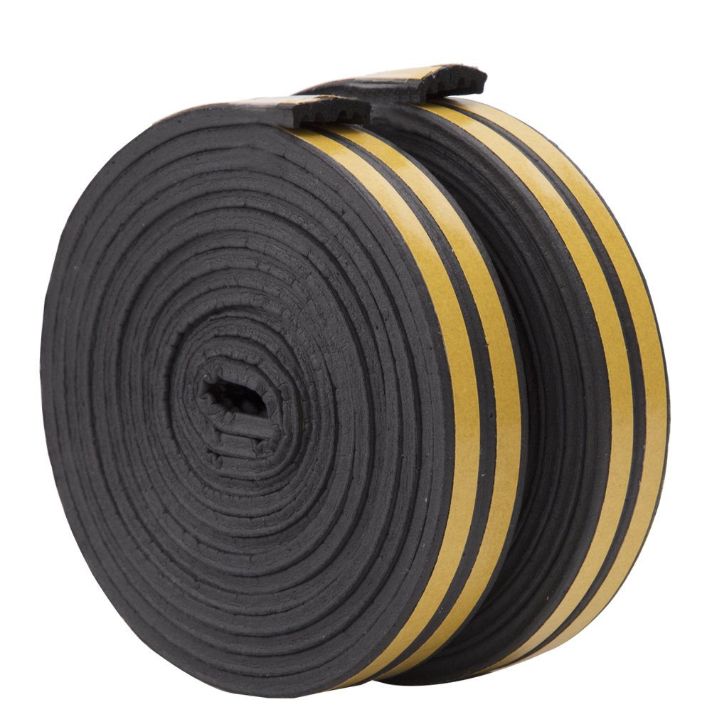 Buy 10 m Door Window Draught Excluder Seal Strips, E Type Rubber Seal