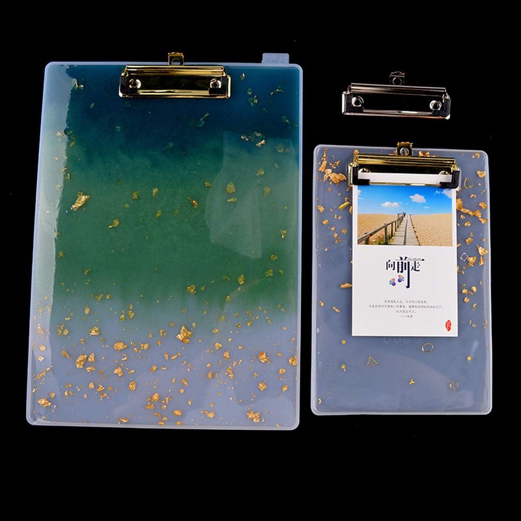 Resin Clipboard Mold for A4 Notebook Cover Silicone Silicone Mold Kits for File Folder Sketch Board Resin Caing