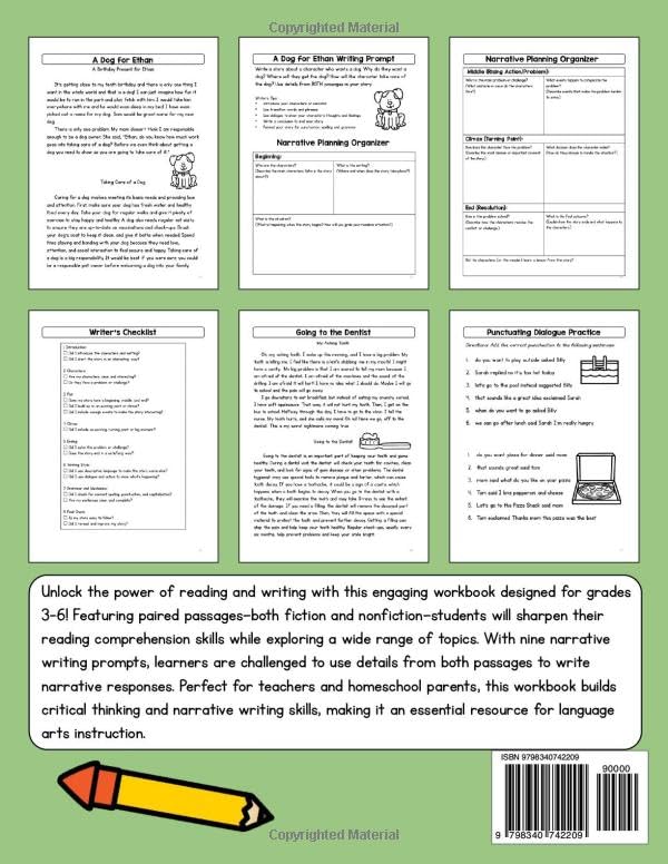 Fiction and Nonfiction Paired Text with Narrative Writing Prompts Grades 3 - 6 - Image 2