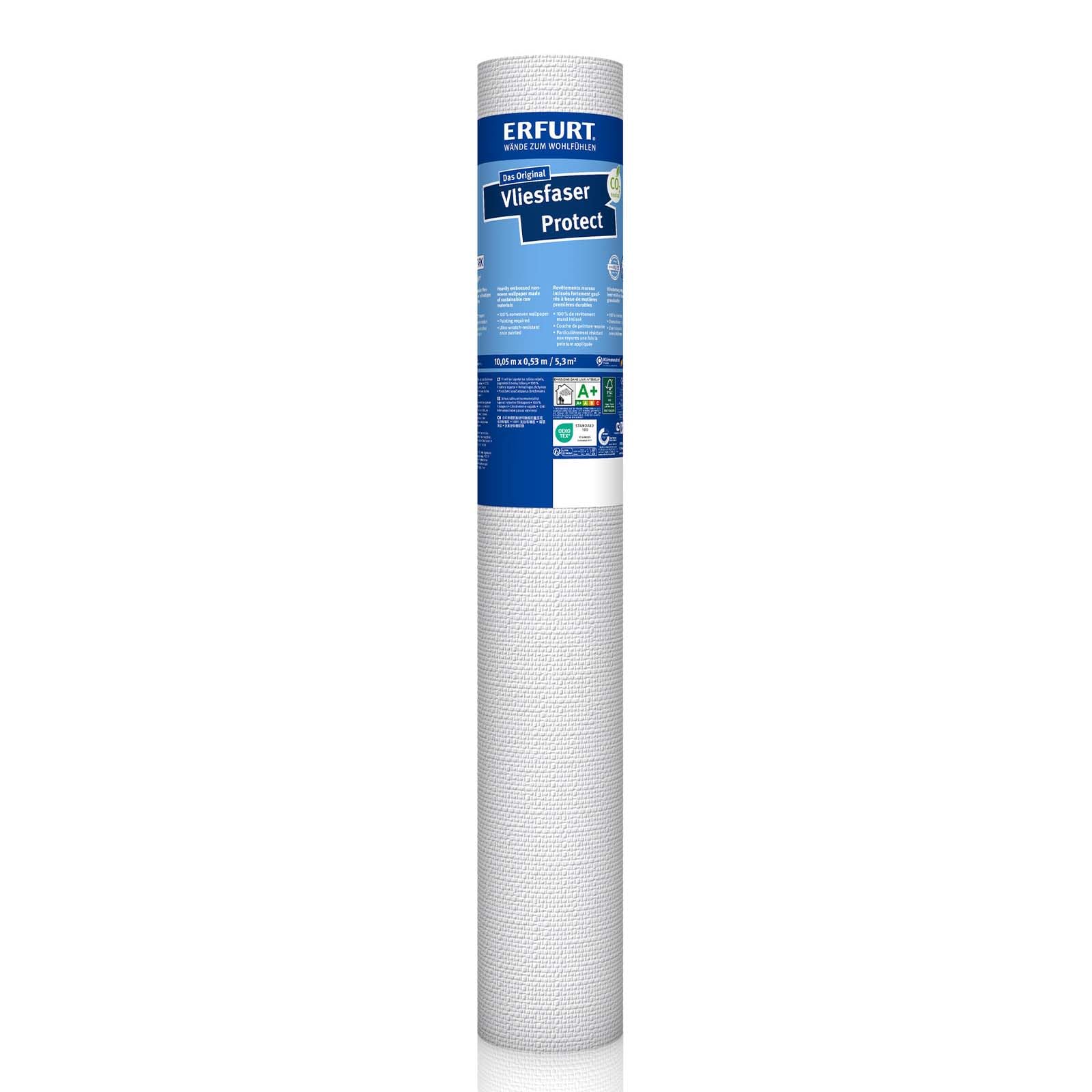 Erfurt Vliesfaser Protect 206 Vliestapete 10.05X0.53 Strukturtapete 6 Rollen 1004314