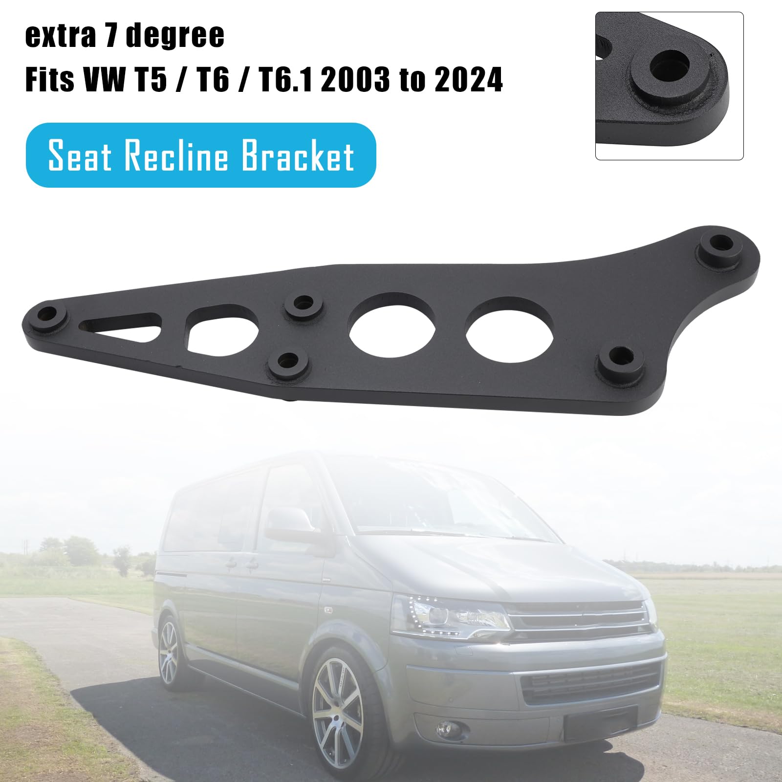 MAD HORNETS Extra Recline Bracket Passend für VW Transporter T5 T6 Double Passenger Seat 2003-2024
