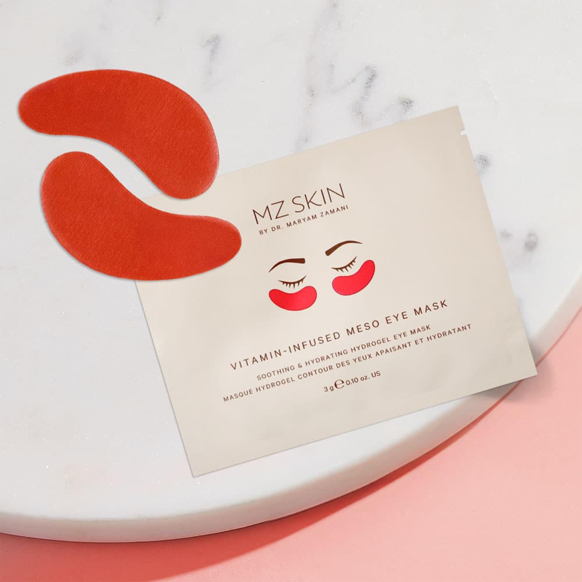 MZ SKIN Vitamin-Infused Meso Eye Mask | Hyaluronic Acid & Niacinamide Enhanced Hydrogel Treatment for Tired Eyes, Perfect For Anti-Aging, Wrinkles, Fine Lines & Dark Circles, Fragrance Free