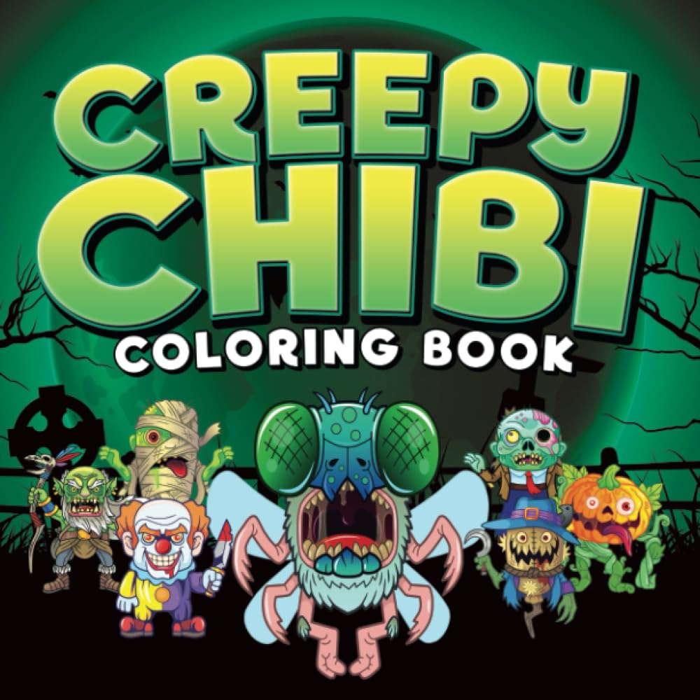 Creepy Chibi Coloring Book