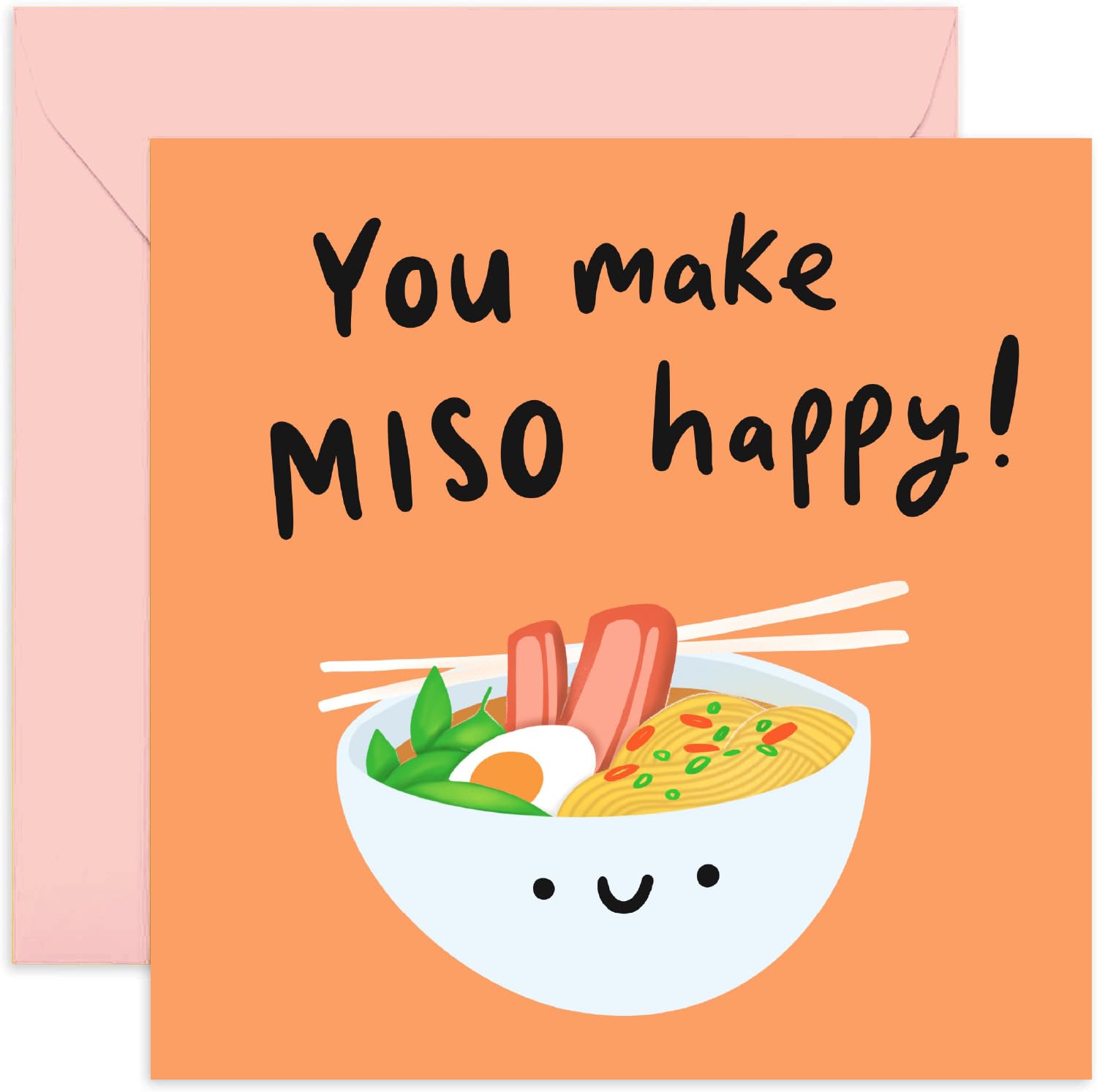 Old English Co. – Süße Karte 'You Make Miso Happy' Für Freundin, Freund, Ehepartner