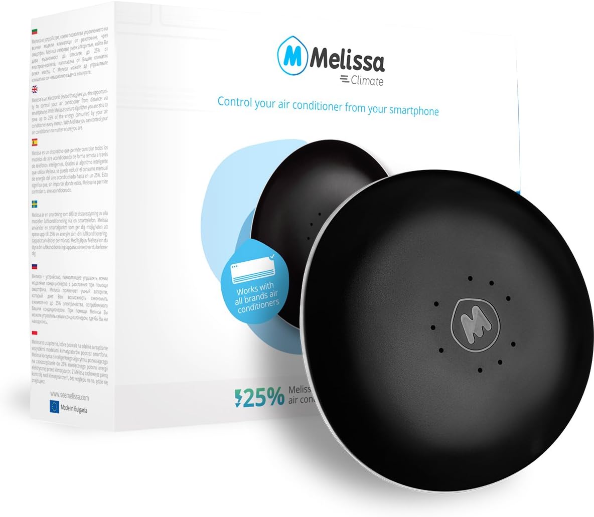 M Climate Melissa Smart Air Conditioner Control with Wi-Fi; Smartphone A/C Control Smart Home App Wireless