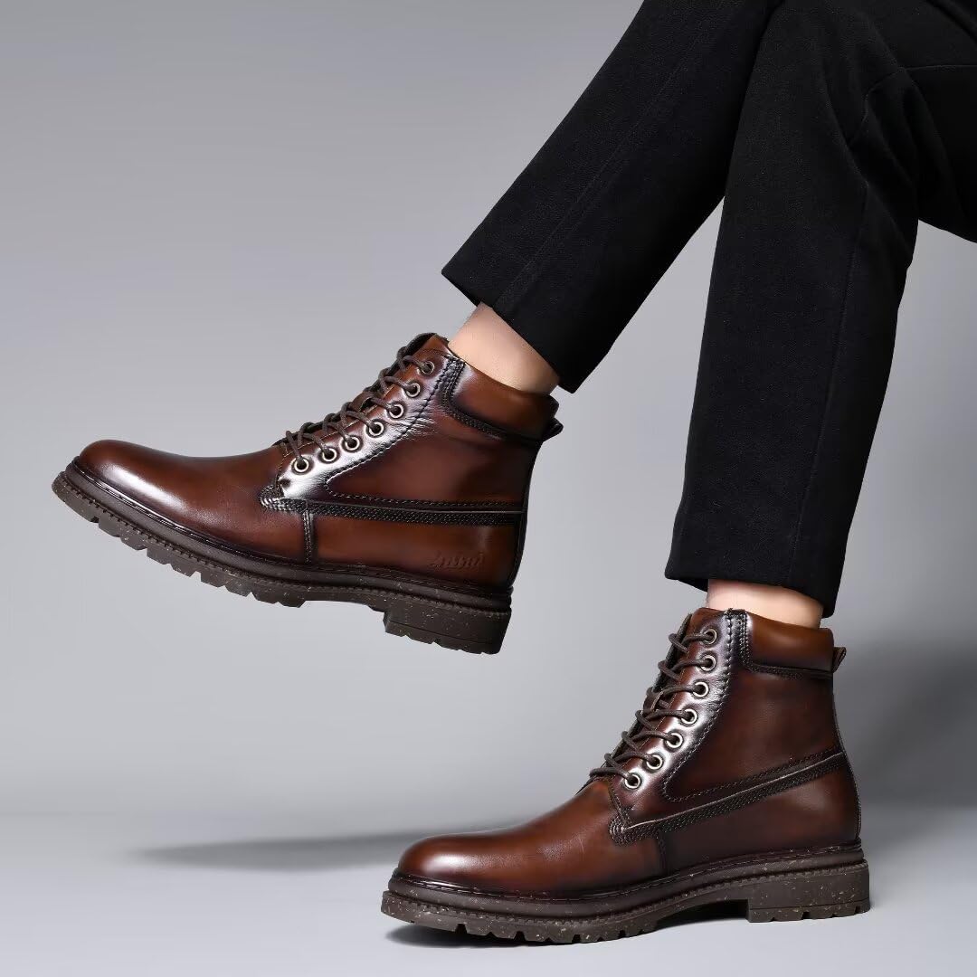 Arkbird Men's Chukka Boots Genuine Leather Ankle Boot for Men Classic Casual Oxford Style Footwear