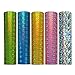 Holographic Starlight Adhesive Vinyl 12" x 12" 5 Sheets/Pack for Craft