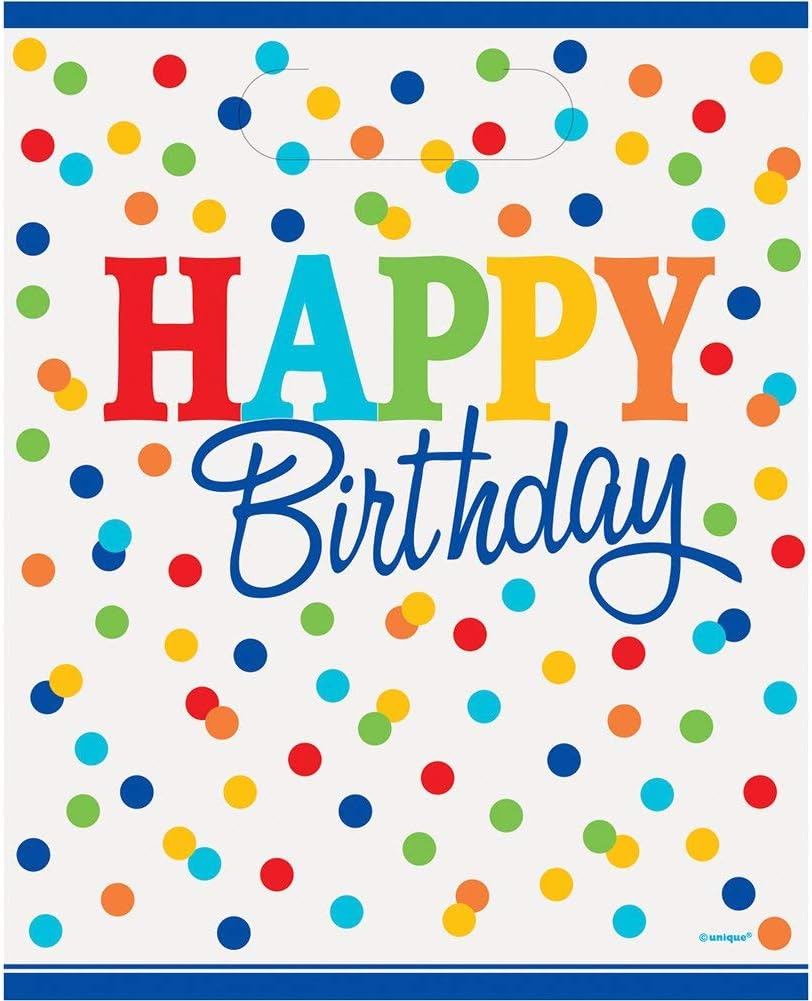 Rainbow Mini Polka Dot Cellophane Bags, 20ct : Health & Household