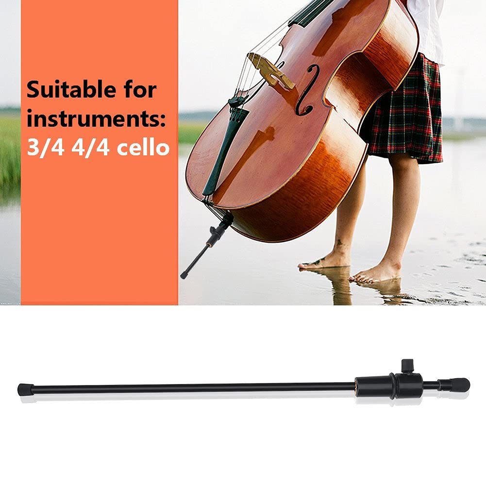 Violoncelle queue tige, résistance élevée fibre carbone, support violoncelle tige, pour musiciens professionnels et étudiants en pratique quotidienne