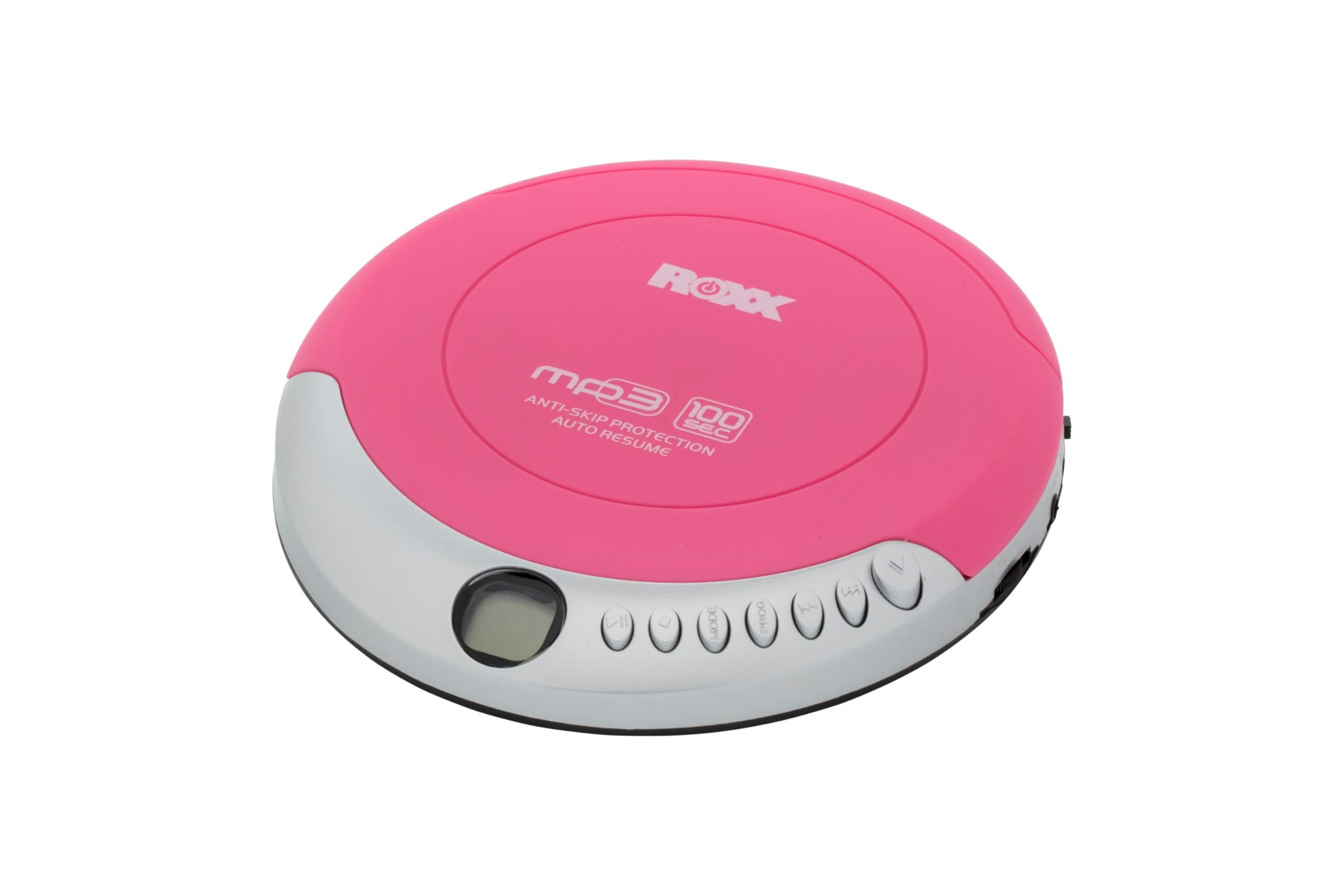 ROXX Baladeur Portable MP3 Lecteur CD PCD 501 avec Anti-Choc Rose