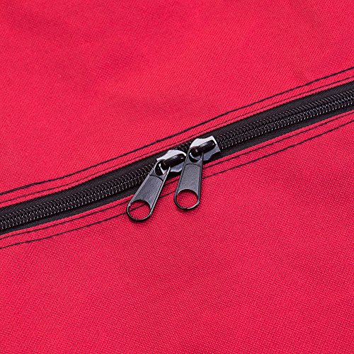 Elf Stor 83-DT5020 Rolling Duffel Style Christmas Storage Bag-Holds a 9 ft. Artificial Tree | Red, 9 Foot