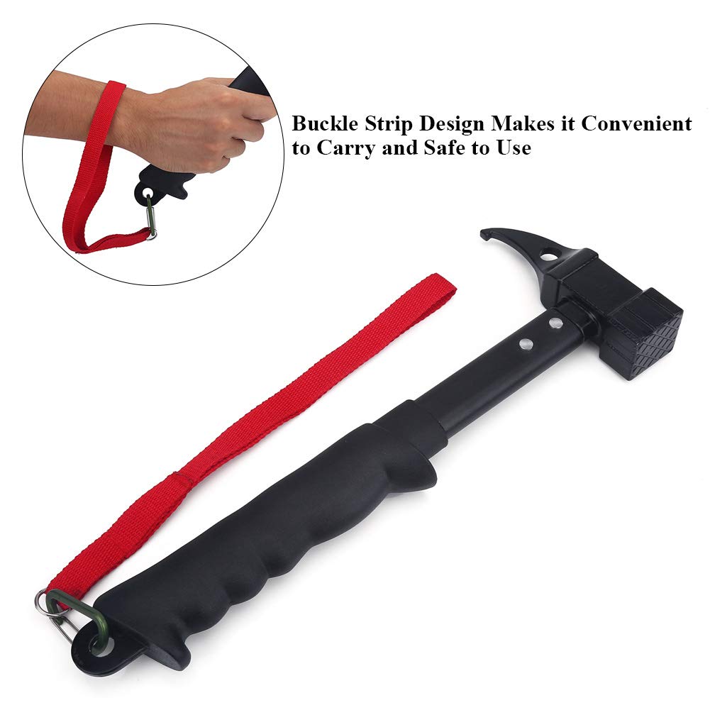 Multifunktion , 4 in 1 Outdoor Werkzeug mit Gummi Griff, f¨¹r Outdoor Enthusiast, Camping & Zeltbau