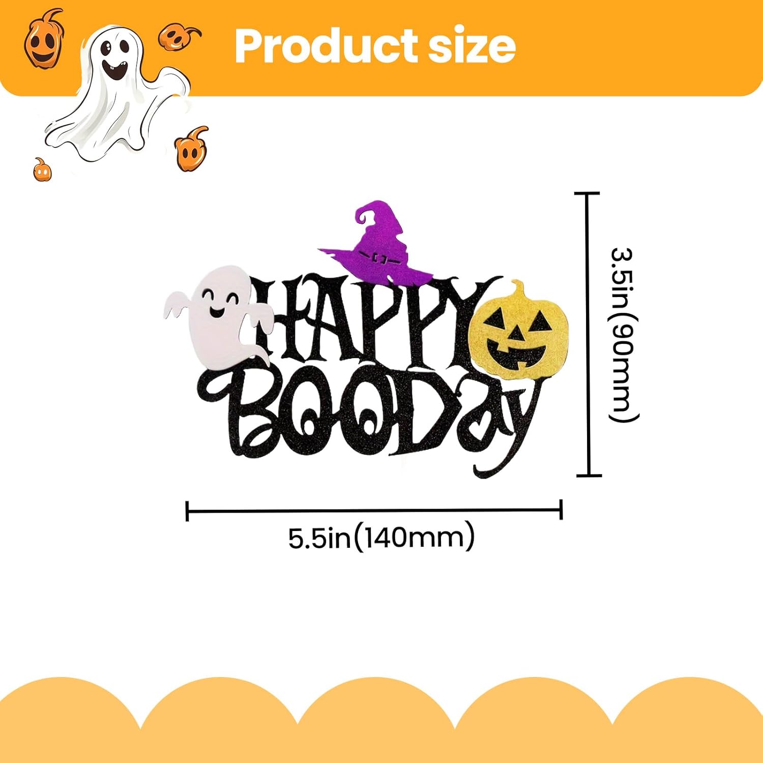 Halloween Cake Toppers - DIY Cake Decor, Classic Party Toppers Food Picks for Halloweens Theme Party, Bats Birthday, Castle