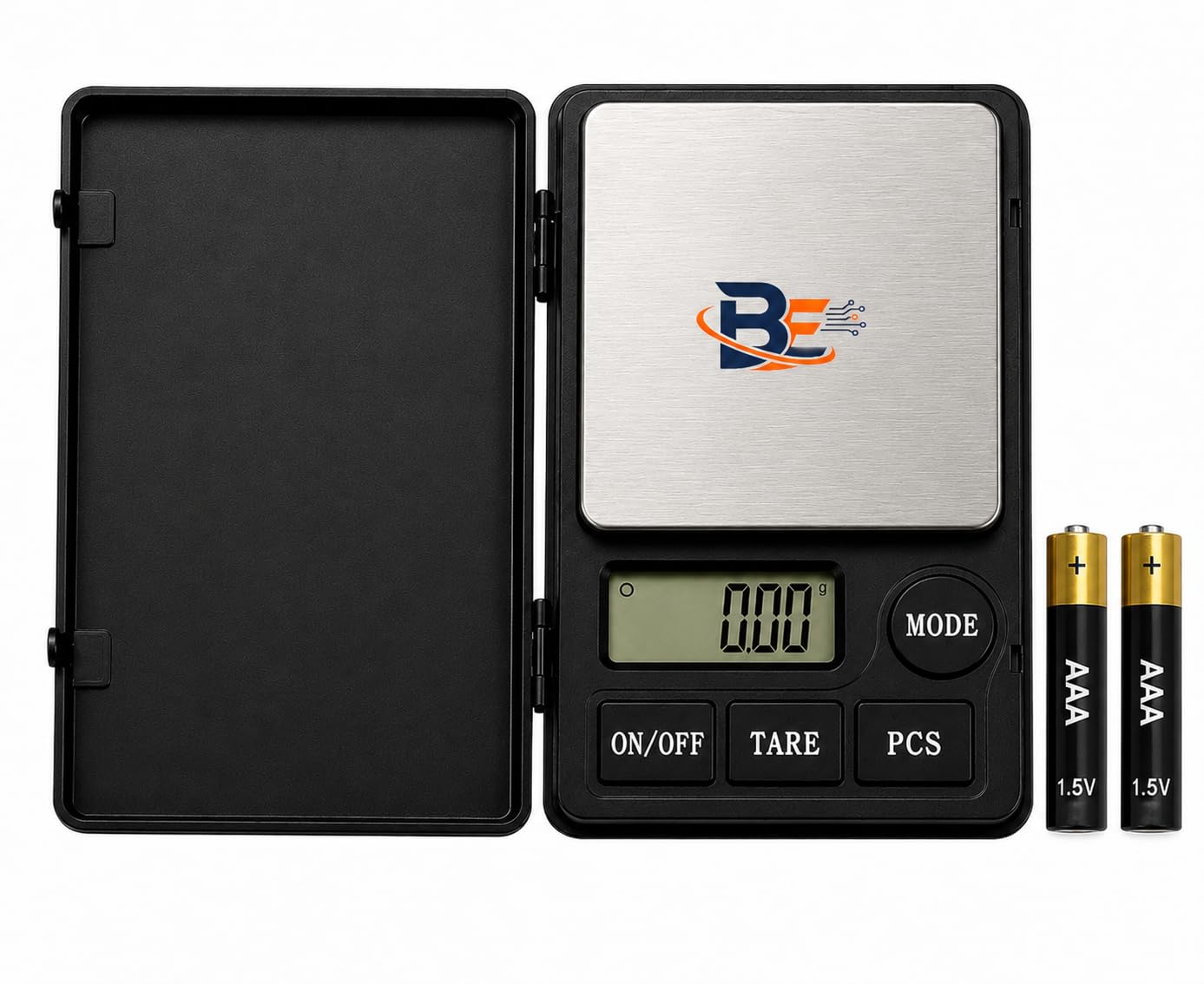 Balaji Enterprises Digital Jewelry Portable Weighing Scale 1000g x 0.01g (1kg), Gold & Silver Ornaments Weight Measuring Machine with Green Backlit LCD Display, Tare & PCS Function(Not for trade)-image-2