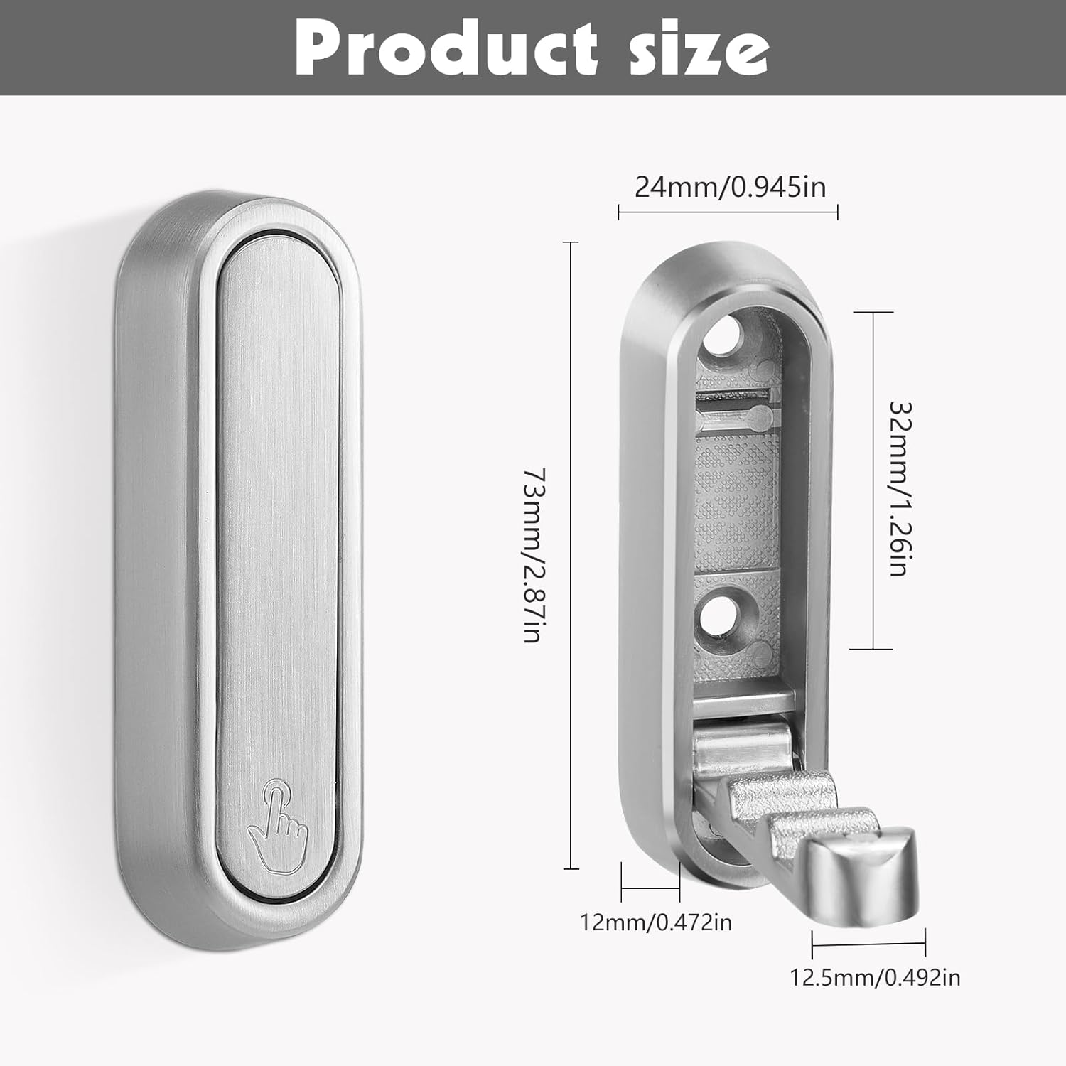 Dntorx Folding Coat Hooks, 6 Pcs Foldable Silver Wall Hooks Heavy Duty Foldable Hook Bathroom Towel Hooks Robe Hooks Wall Mounted for Hanging Coat Towels Clothes Hat Bags Keys