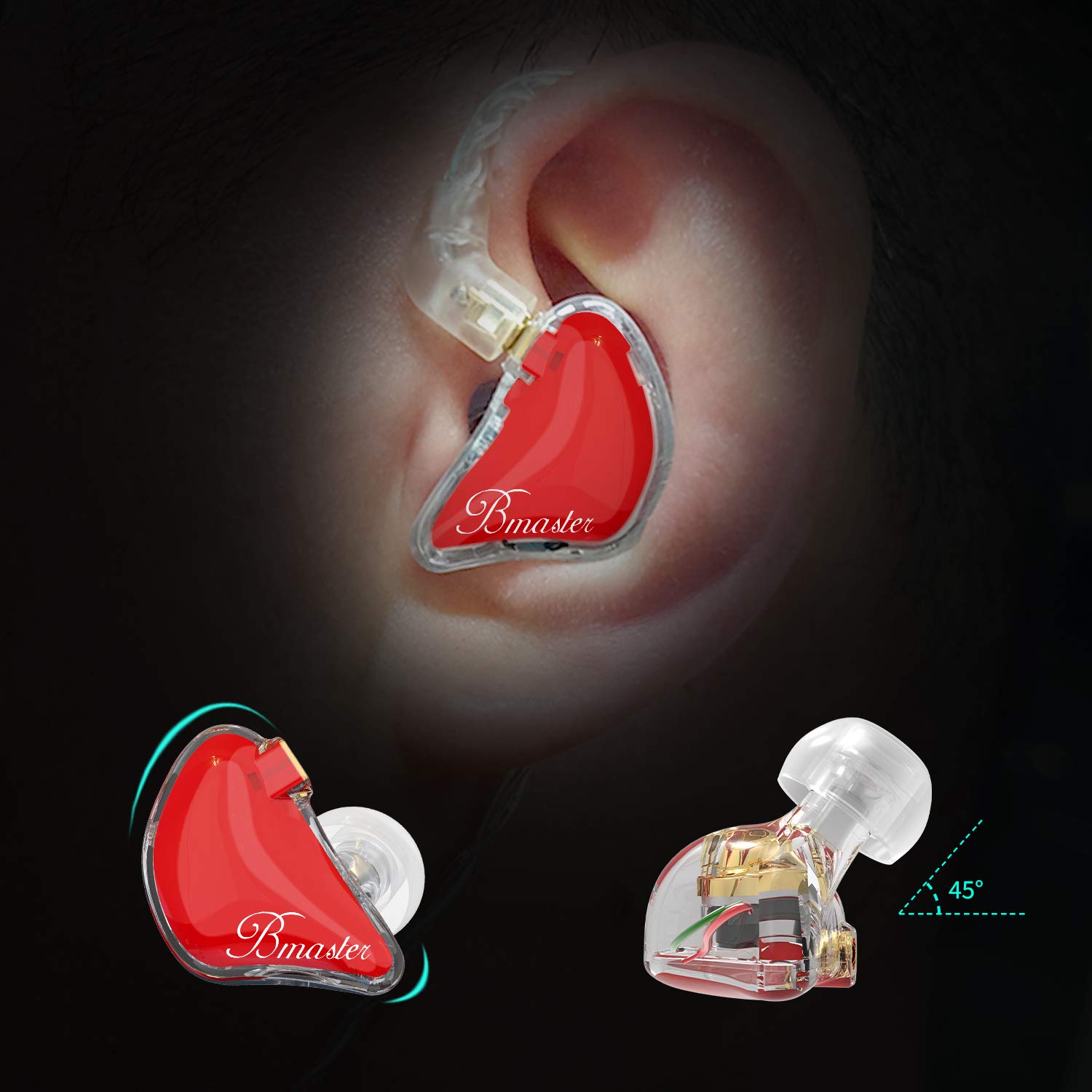 BASN Bmaster In-Ear Monitors Triple Drivers Earphones - Dettaglio