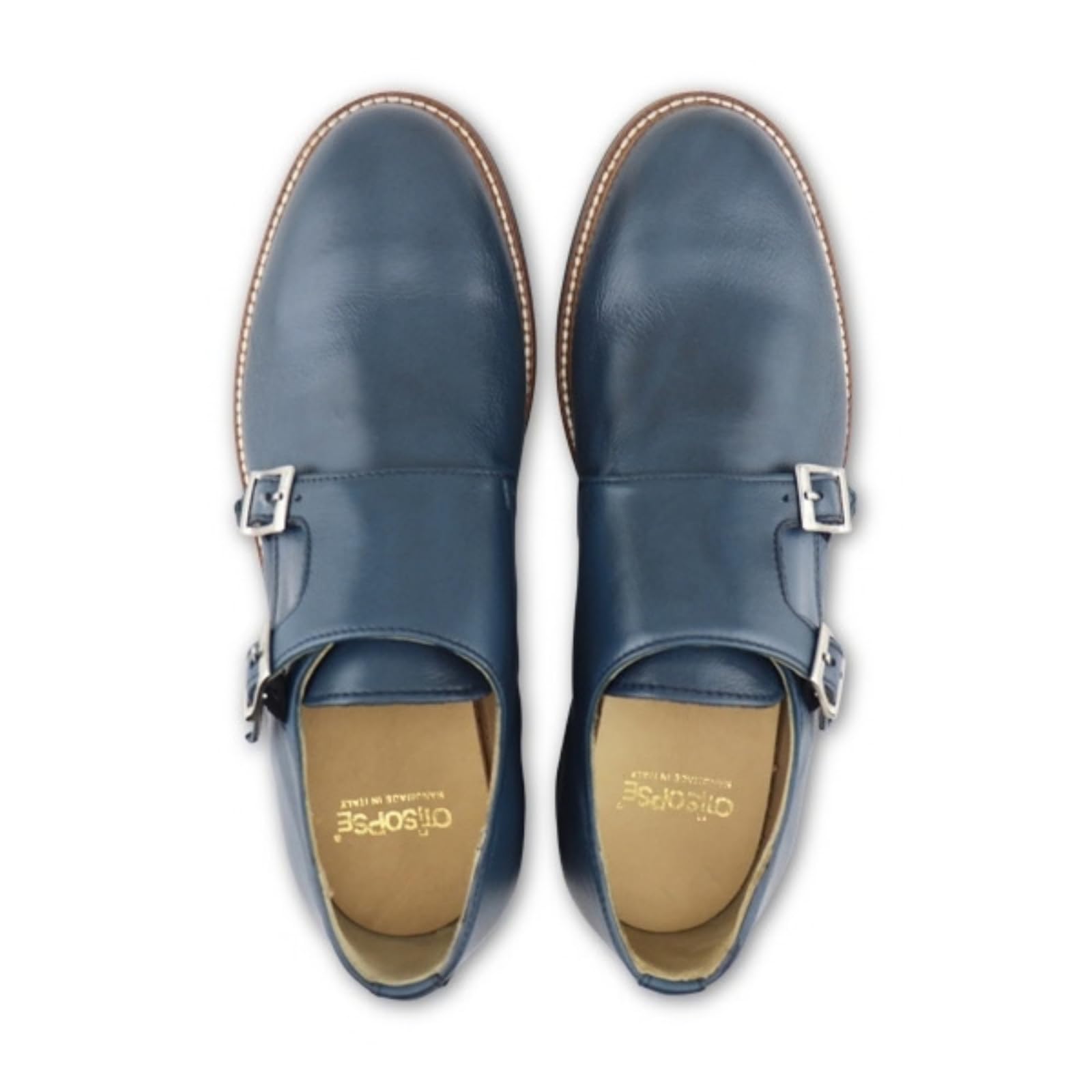 Scarpa con Doppia Fibbia in Pelle