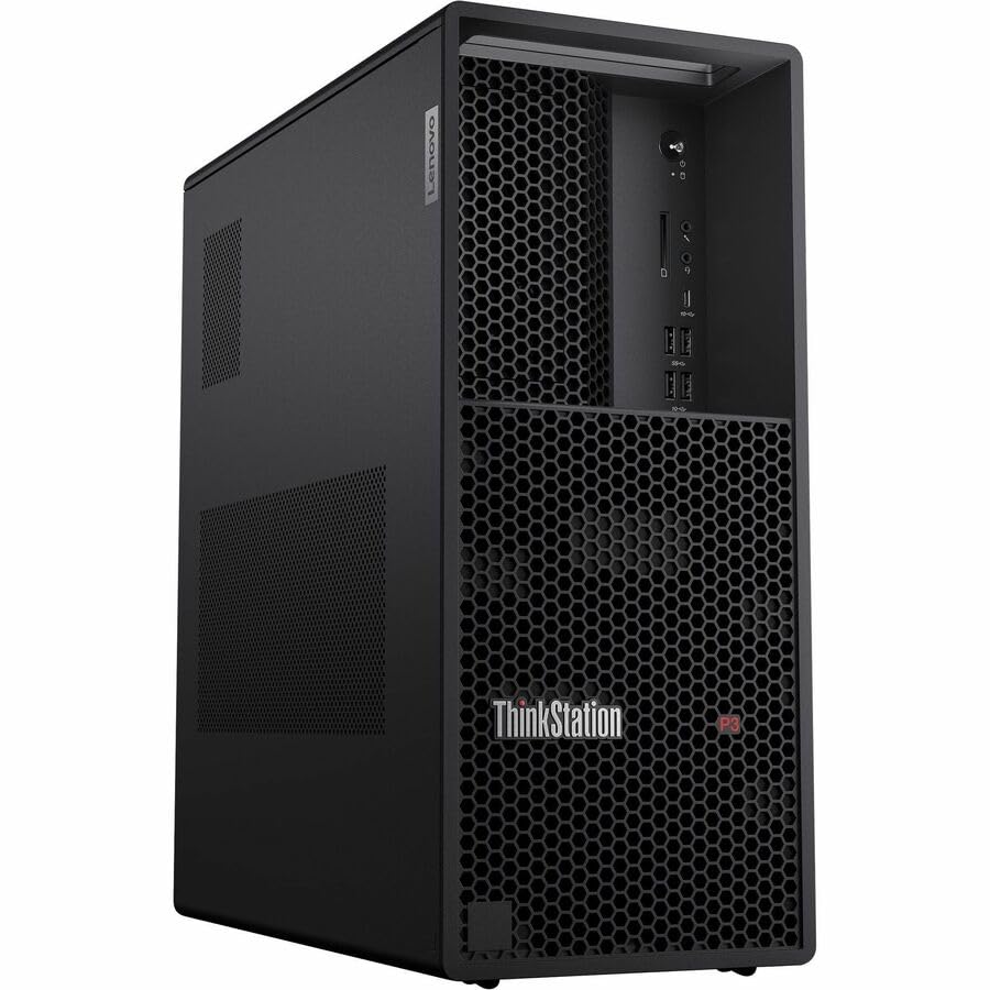 Image of Lenovo ThinkStation P3 Gen 2 30HT006XUS Workstation - 1 x Intel Core Ultra 7 2nd Gen 265 - vPro Technology - 32 GB - 1 TB SSD - Tower