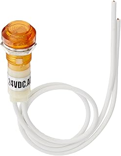 Yuco YC-9WRT-23A-24-N-10 Amber neon 9mm Miniature Indicator Pilot Light 24V AC/DC