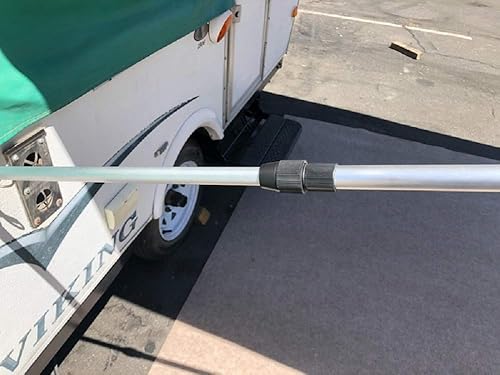 Miniatura 4 de Toldo para Caravana Plegable para Remolques Emergentes (Beige, 9 pies)