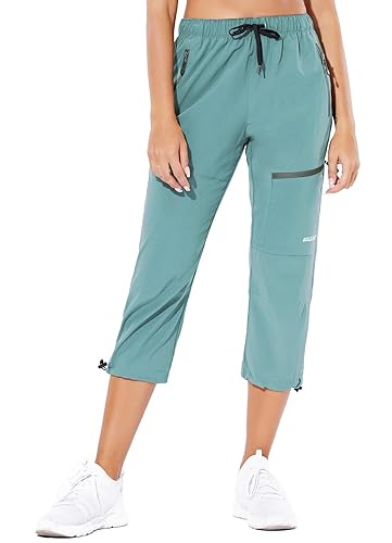 baleaf Women's Hiking Cargo Capris Outdoor Lightweight Water Resistant Pants