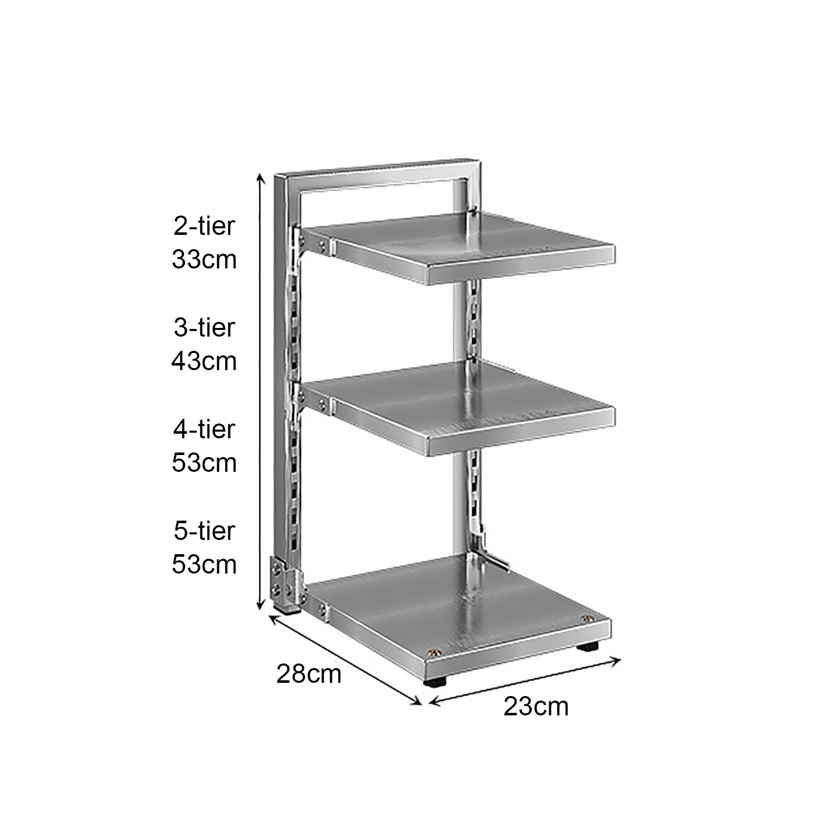 Scaffale Porta Pentole,Organizzatore Regolabile Molti Livelli | Portaoggetti Autoportante con Ripiani Rimovibili,Soluzione Salvaspazio per Mobili Sottolavello,Coperchi e Accessori da Cucina