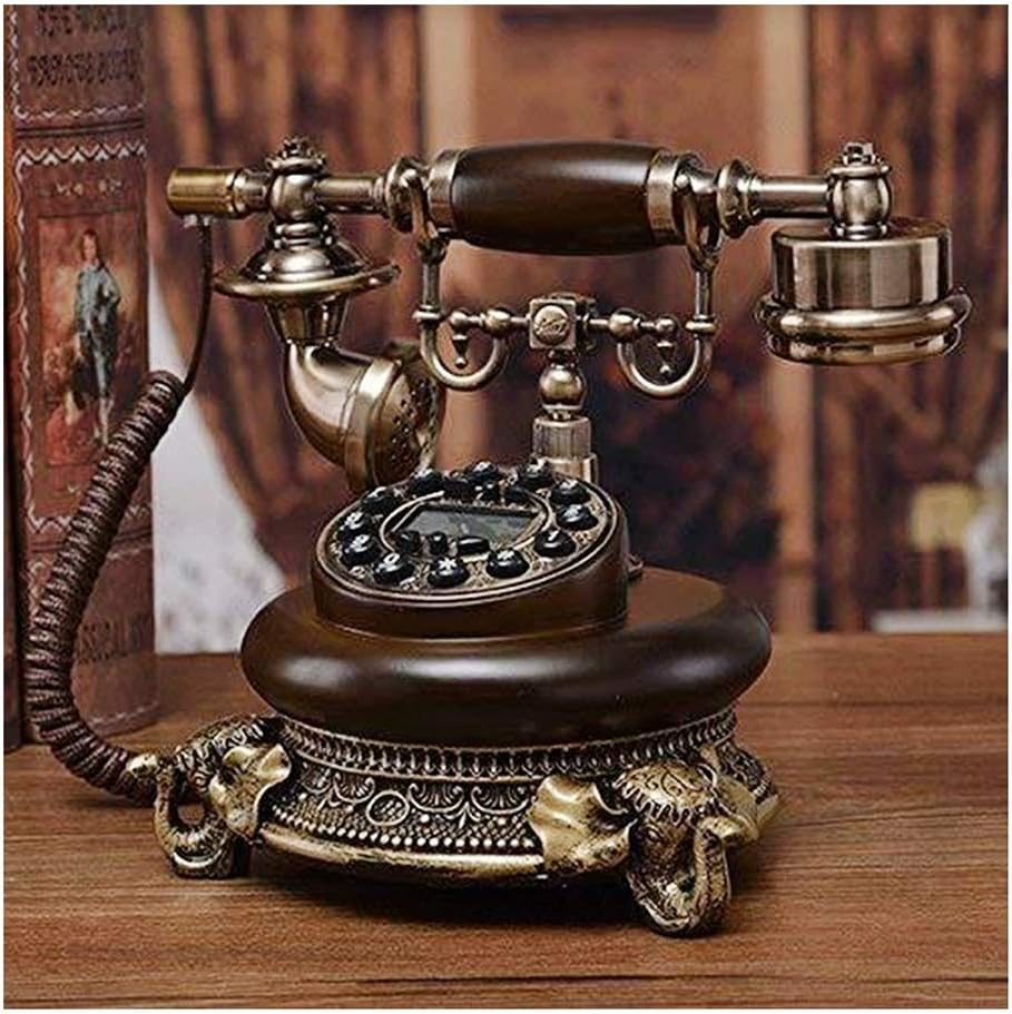 Multifunction Fixed Phone Retro Phone Home Living Room Retro Resin Fixed Office Decorative Phone Clear Phone Sound Quality