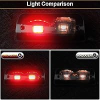 Vista 4 de Urite2GO 3ª tercera luz de freno lente ahumada cabina extendida solo compatible con Chevy S10 GMC Sonoma 1994-2003 montaje alto montaje lámpara