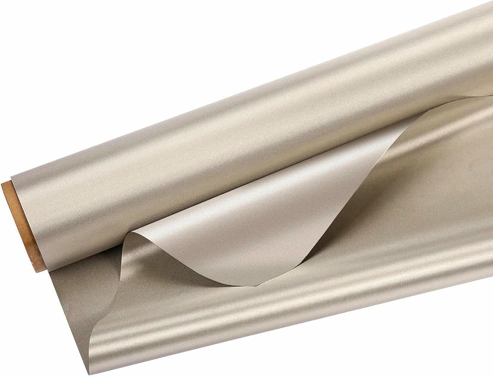 Tissu Faraday anti-EMF blocage RFID et WiFi matériau cuivre nickel couleur or