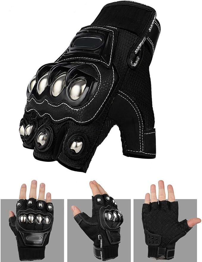 Guantes de Moto con Protección de Nudillos de Acero XL miniatura 4