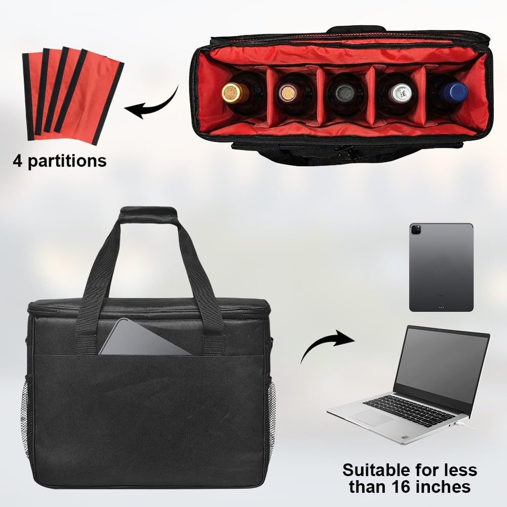 Bolsa equipada con un asa superior reforzada y sin esfuerzo para doble transporte (como se muestra en las imágenes)