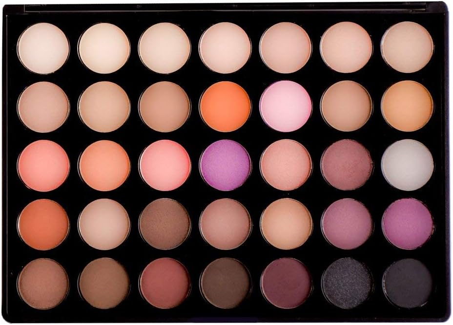 Makeup Eyeshadow Palette (Warm) 35 Color Shades, Matte and Shimmer Highly Pigmented Eye Shadow for Women, Professionals, Vegan, Cruelty-free
