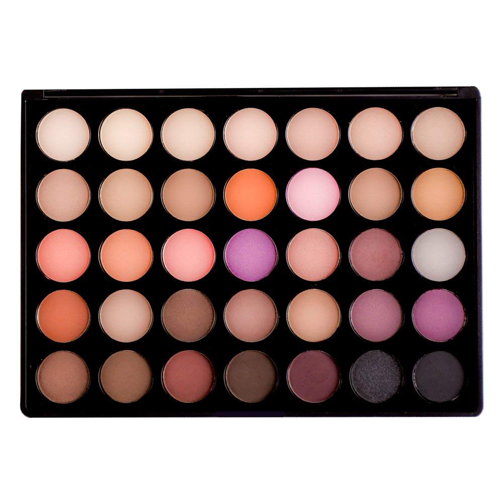 Makeup Eyeshadow Palette (Warm) 35 Color Shades, Matte and Shimmer Highly Pigmented Eye Shadow for Women, Professionals, Vegan, Cruelty-free