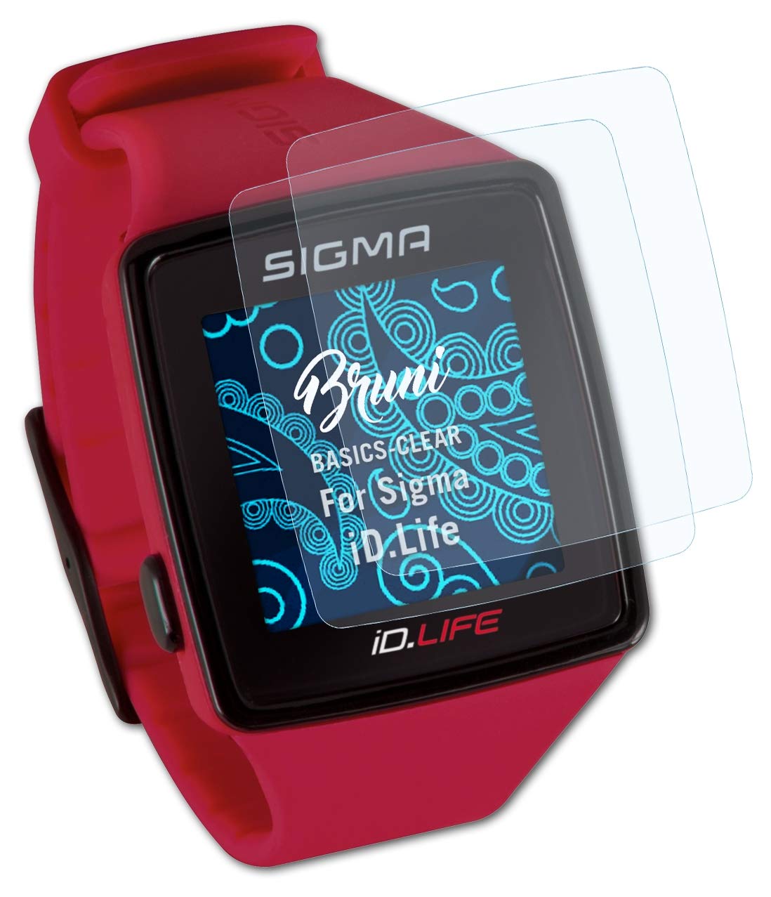 BruniScreen Protector compatible with Sigma iD.Life Protector Film, crystal clear Protective Film (2X)