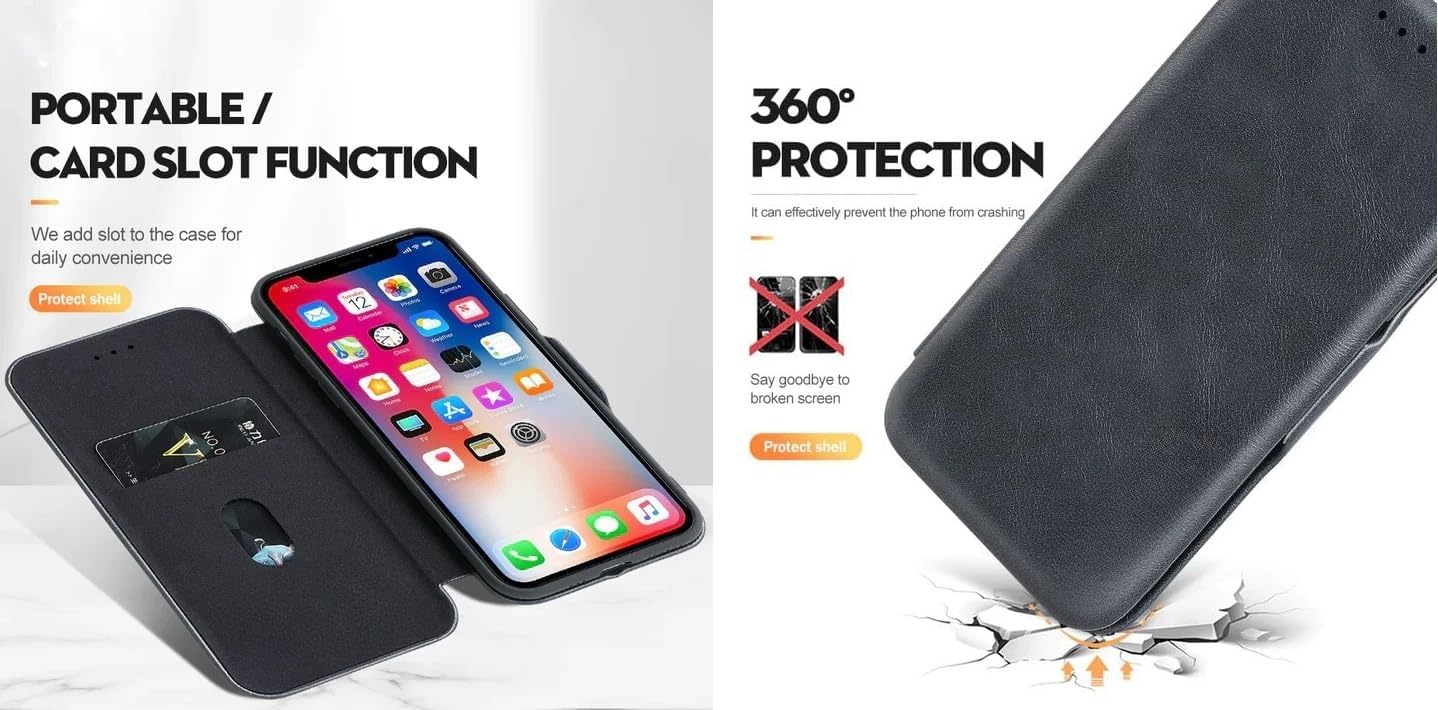 HARITECH Slim Magnetic Closer Stand Leather Flip Case Cover for Vivo V40e 5G / iQOO Z9s 5G - Black 1