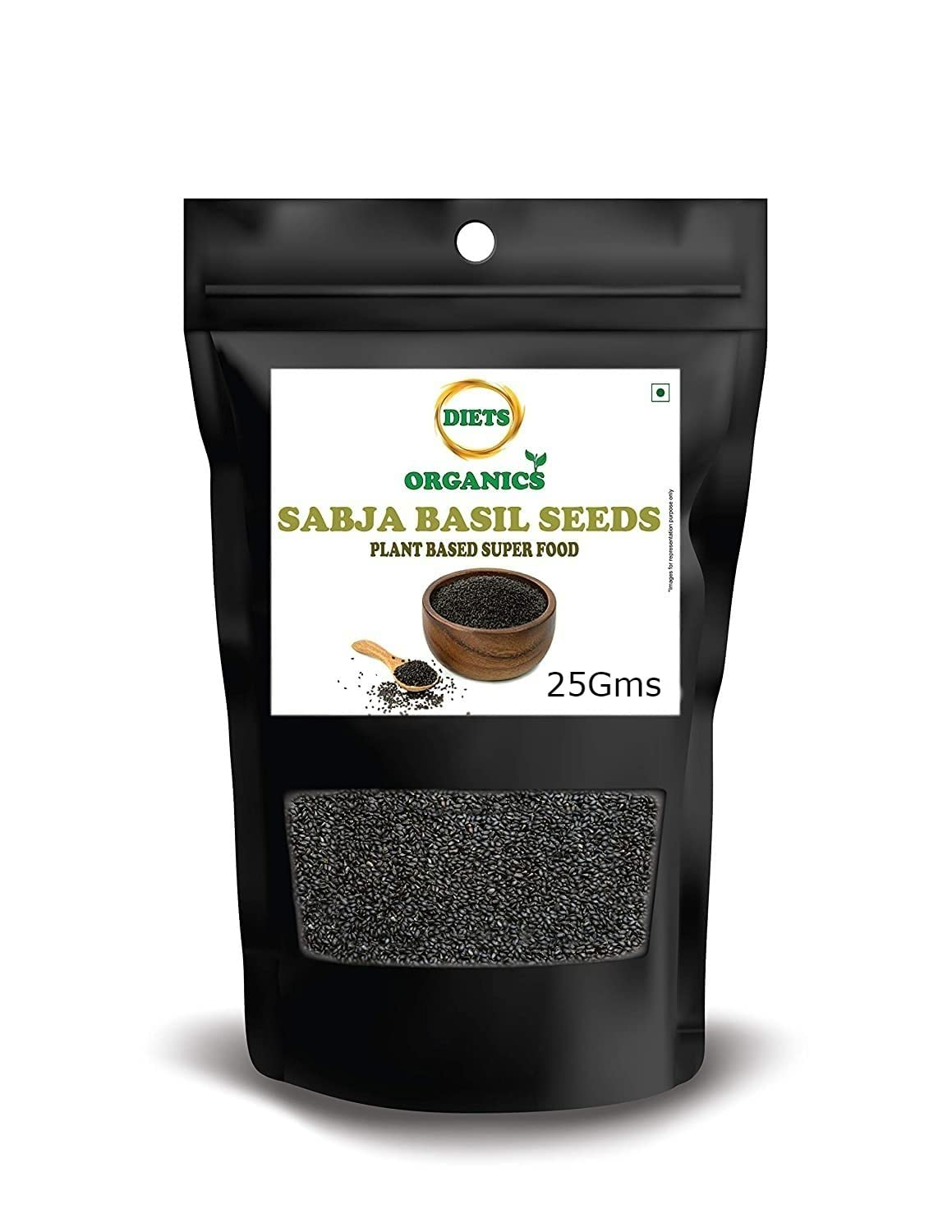 DIETS ORGANICS Sabja seeds/Basil Seeds/Tukmariya/Bapji Seed for Protein | Iron | Calcium | Anti Oxidants ||(Raw Seed)-25gms (B0B6RSZ7TN) Amazon Price History, Amazon Price Tracker