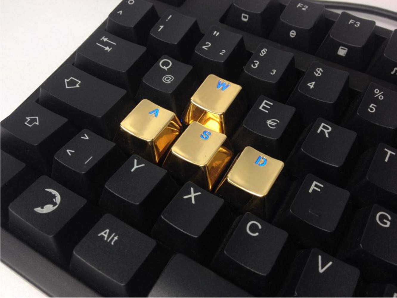 Amazon | WASD QWER キーキャップ メタルバックライトキーキャップ OEM