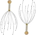 House Tools 1 Pc's Hand Powered Hair Scalp Massager Claw Massager Body Massager Octopus Head Scalp Neck Equipment Stress Release Relax Massage Relief Head Care Massager, Multicolour gallery image